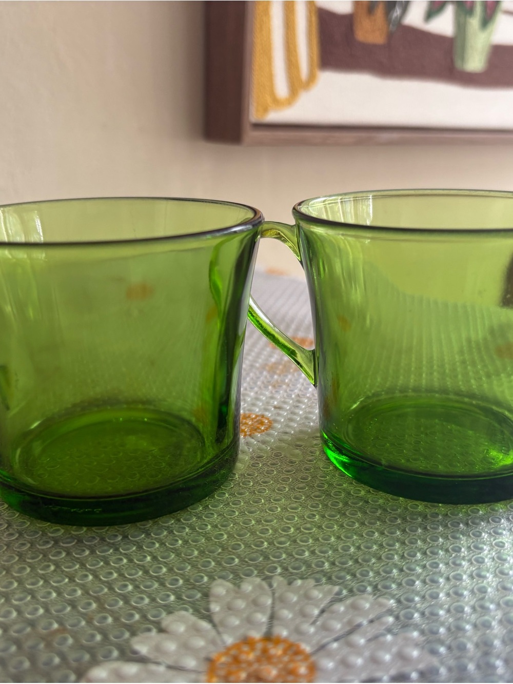 MCM French Duralex Emerald Green Coffee Mugs